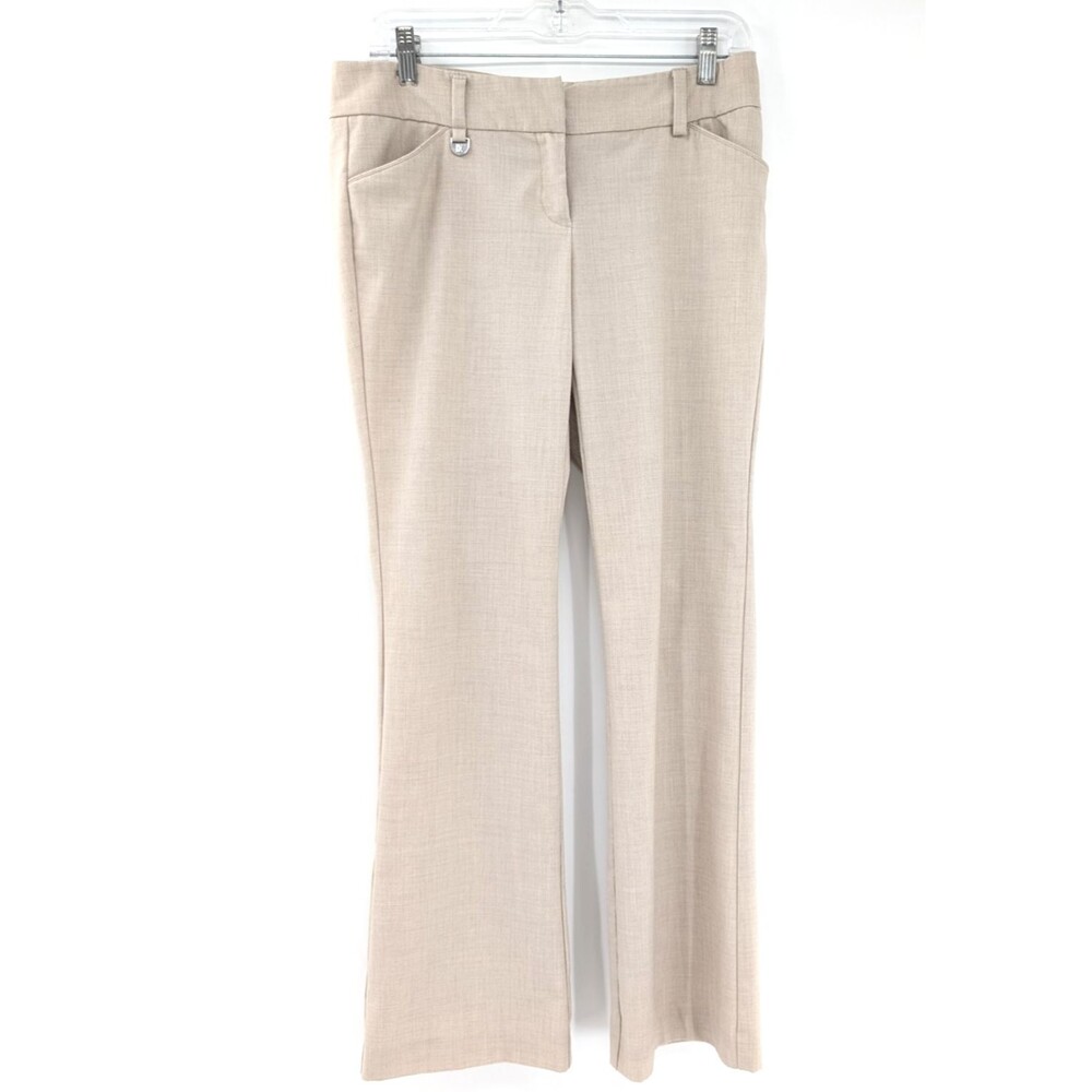 New York & Company Stretch Beige Neutral Bootcut Pants Size 6 Petite 30"x29"